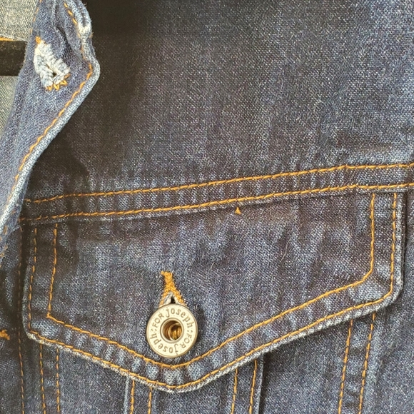 Designer Cropped for Joseph Jean Jacket, Size Small - Picture 6 of 10